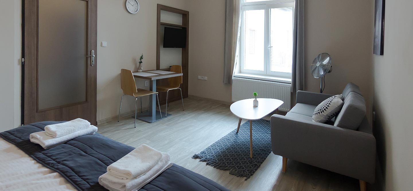 Innenansicht der Appartements Resident Poděbrady
